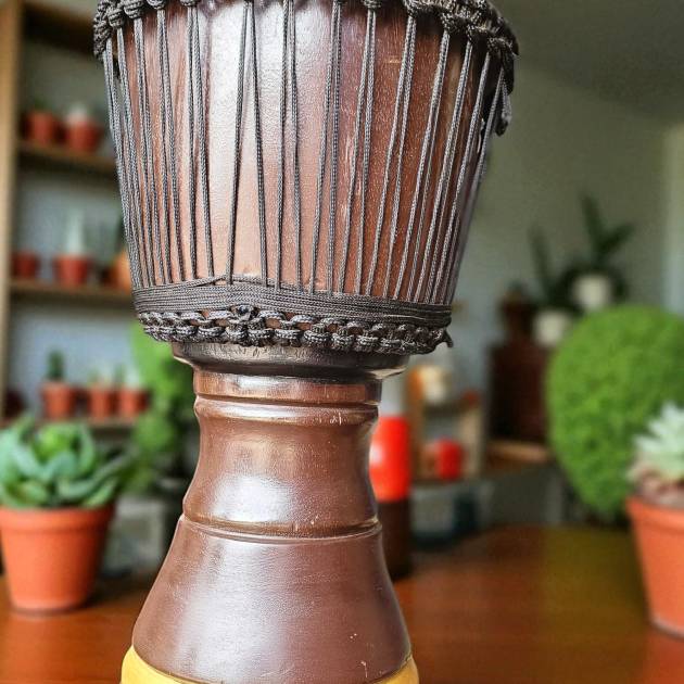 Traditional West African Drum (Brown)