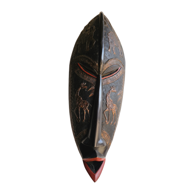 Hand-Carved African Mask