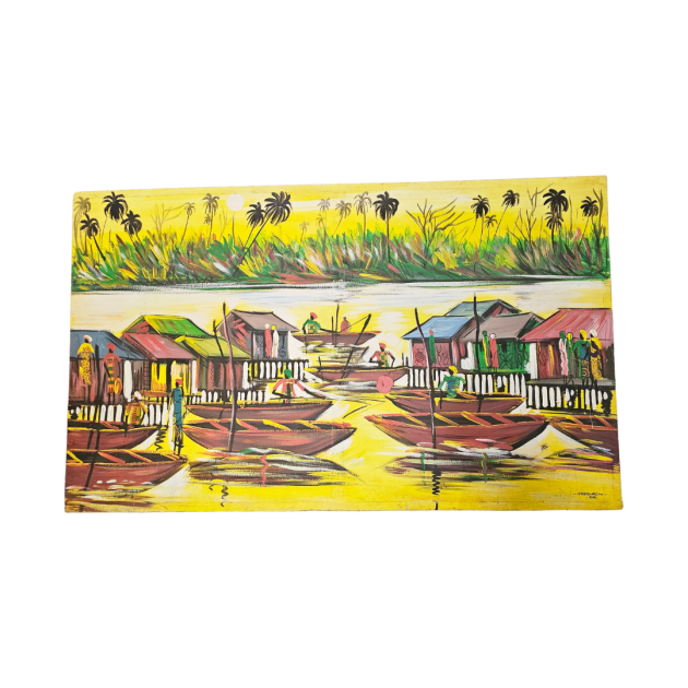 Village on Water Painting