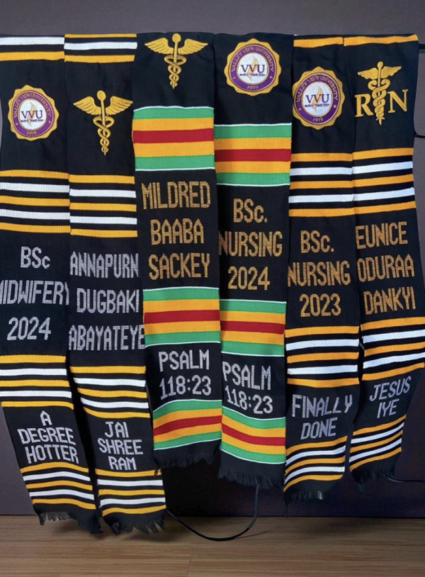 Custom Kente Graduation Sashes
